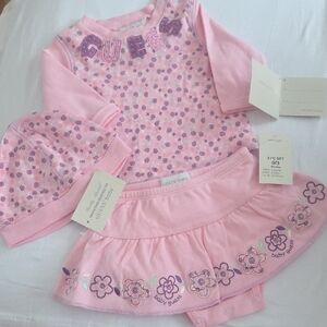 Guess Pink and Purple Baby Outfit Set
